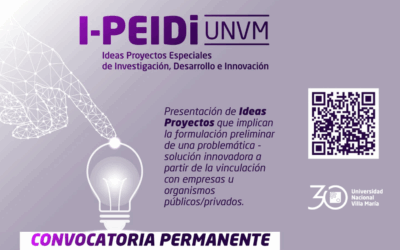 Convocatoria a Ideas Proyectos I+D+I UNVM